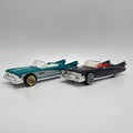 Hot Wheels '59 Cadillac Eldorado Convertible  Lot Of 2 Turquoise & White - Black