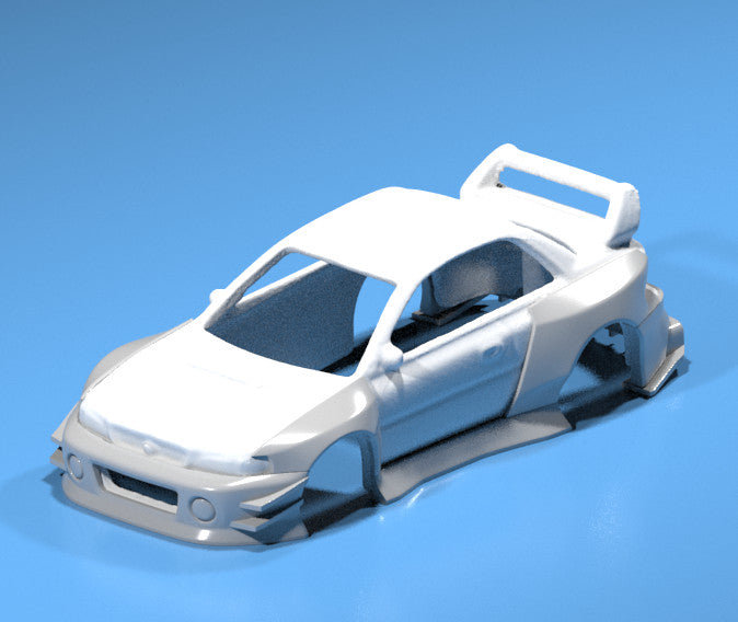 Wide Body Kit For Hot Wheels Subaru Impreza 22B - Resin - 3d Printed