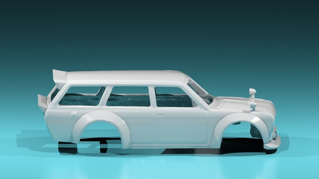 Wide Body Kit for Hot Wheels Datsun 510 Wagon - Resin - 3d Printed