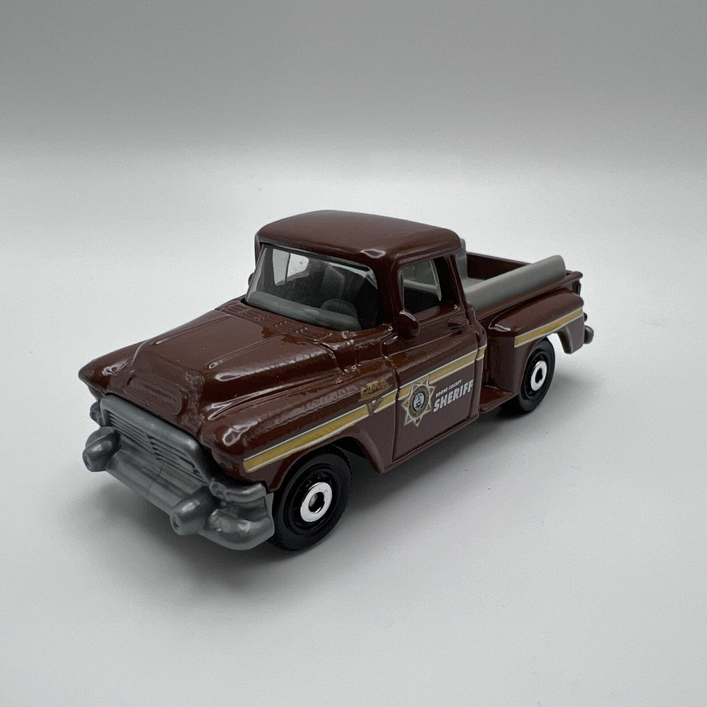 1957 57 GMC Stepside Pickup Sheriff Collectible 1/64 Scale Diecast Diorama Model