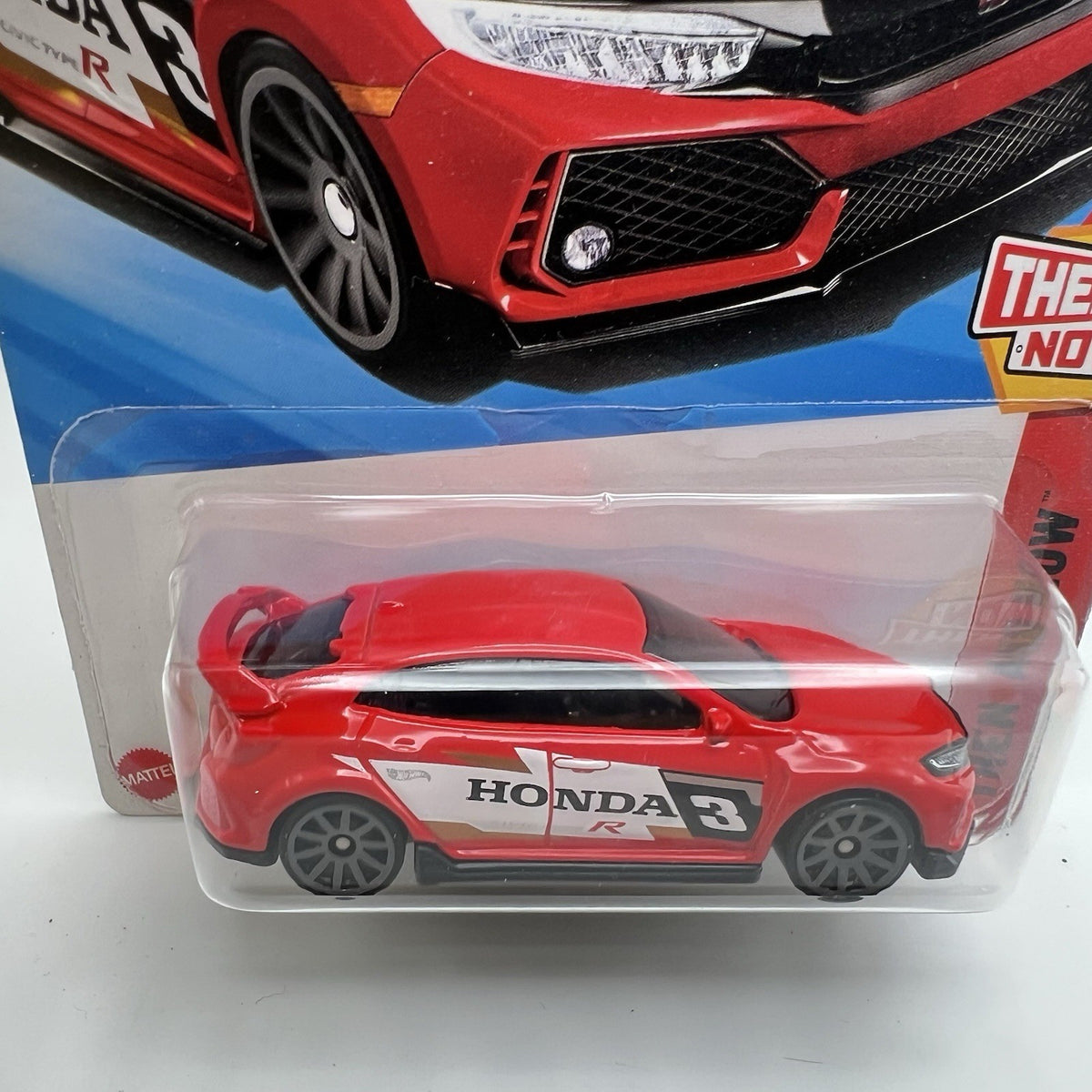 2025 Hot Wheels Red 2018 Honda Civic Type R 123/250 Then And Now 3/10
