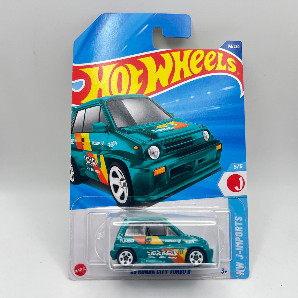 Hot Wheels 85 Honda City Turbo II 141/250 J-Imports Treasure Hunt Teal