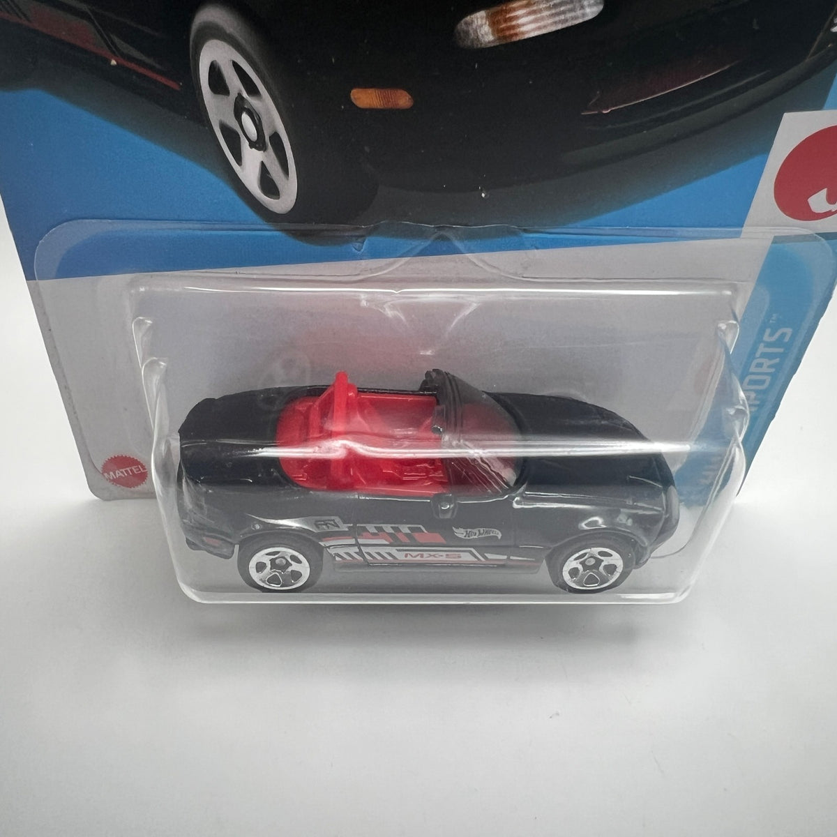 Hot Wheels 91 Mazda MX-5 Miata 120/250 J-Imports 6/10 Black 1:64
