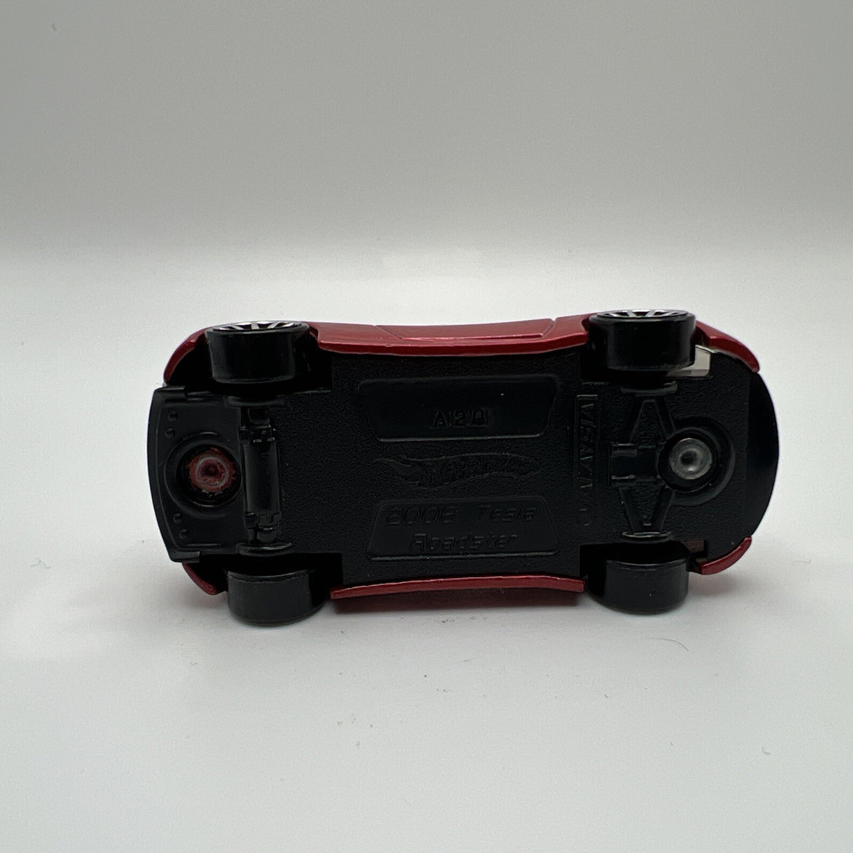 HOT WHEELS 2008 TESLA ROADSTER, 2008 NEW MODELS,RED,LOOSE NICE