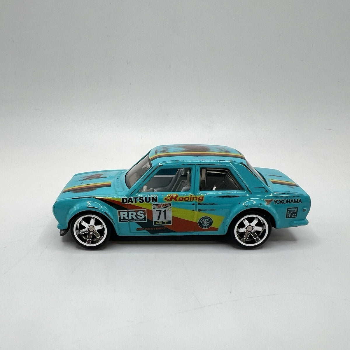 Hot Wheels '71 DATSUN 510 ALL CUSTOM! Full Paint And Real Riders