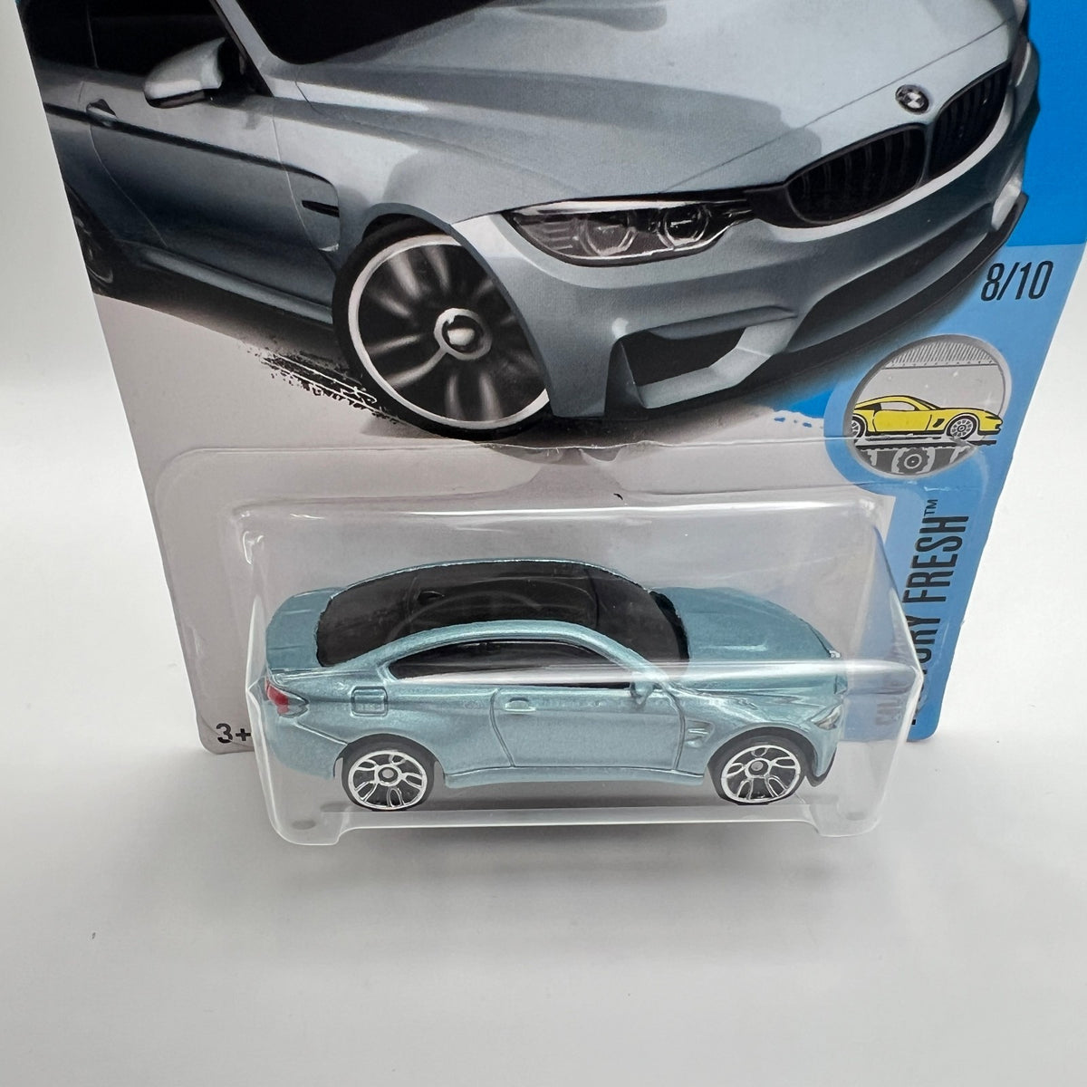 Hot Wheels BMW M4 Light Blue 154/365 Factory Fresh 8/10 1:64 Diecast