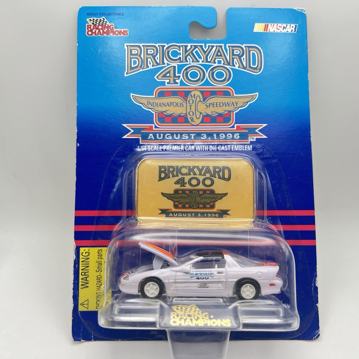 Vtg 1996 Brickyard 400 NASCAR Chevy Camaro Diecast Scale 1:64