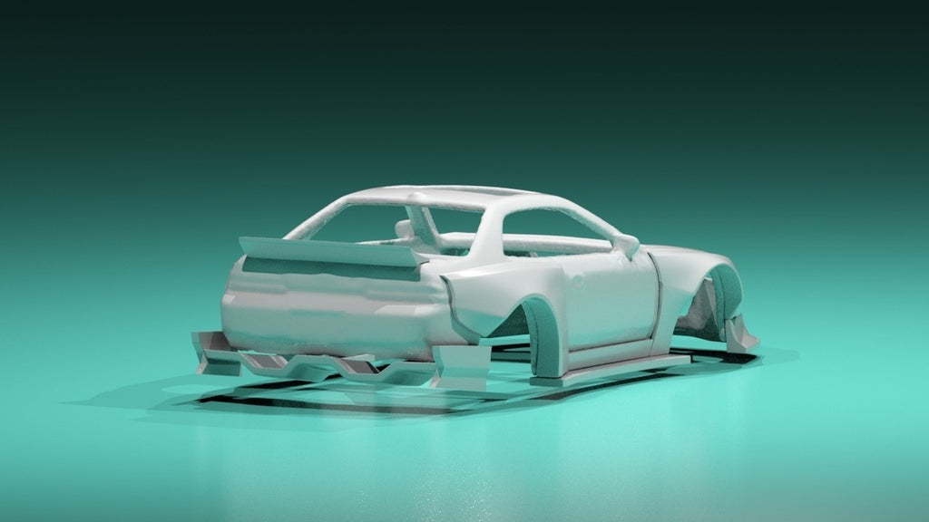 Shadow Spec Wide Body Kit for Hot Wheels Honda Prelude – Resin - 3d Printed