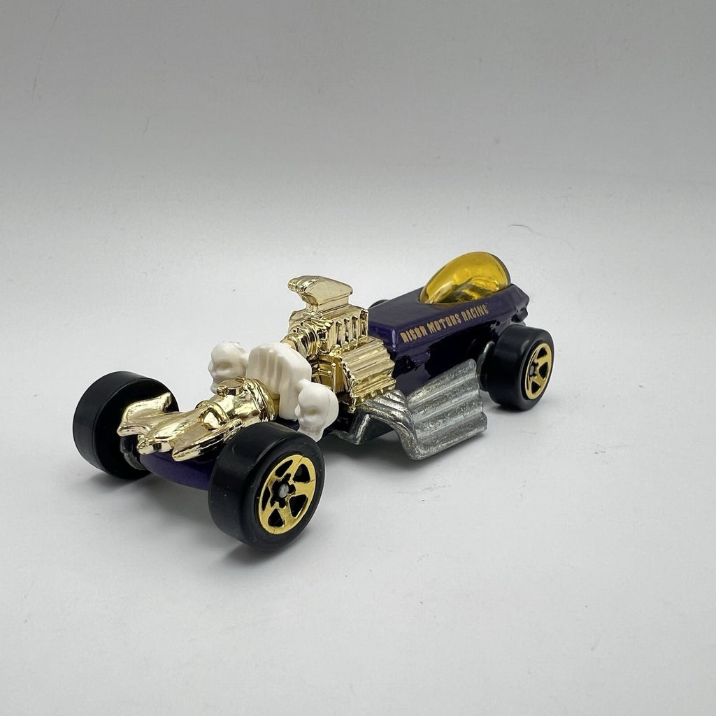 Vtg. 1994 Hot Wheels  Rigor Motor Racing Car Purple Gold 1:64 Die-cast