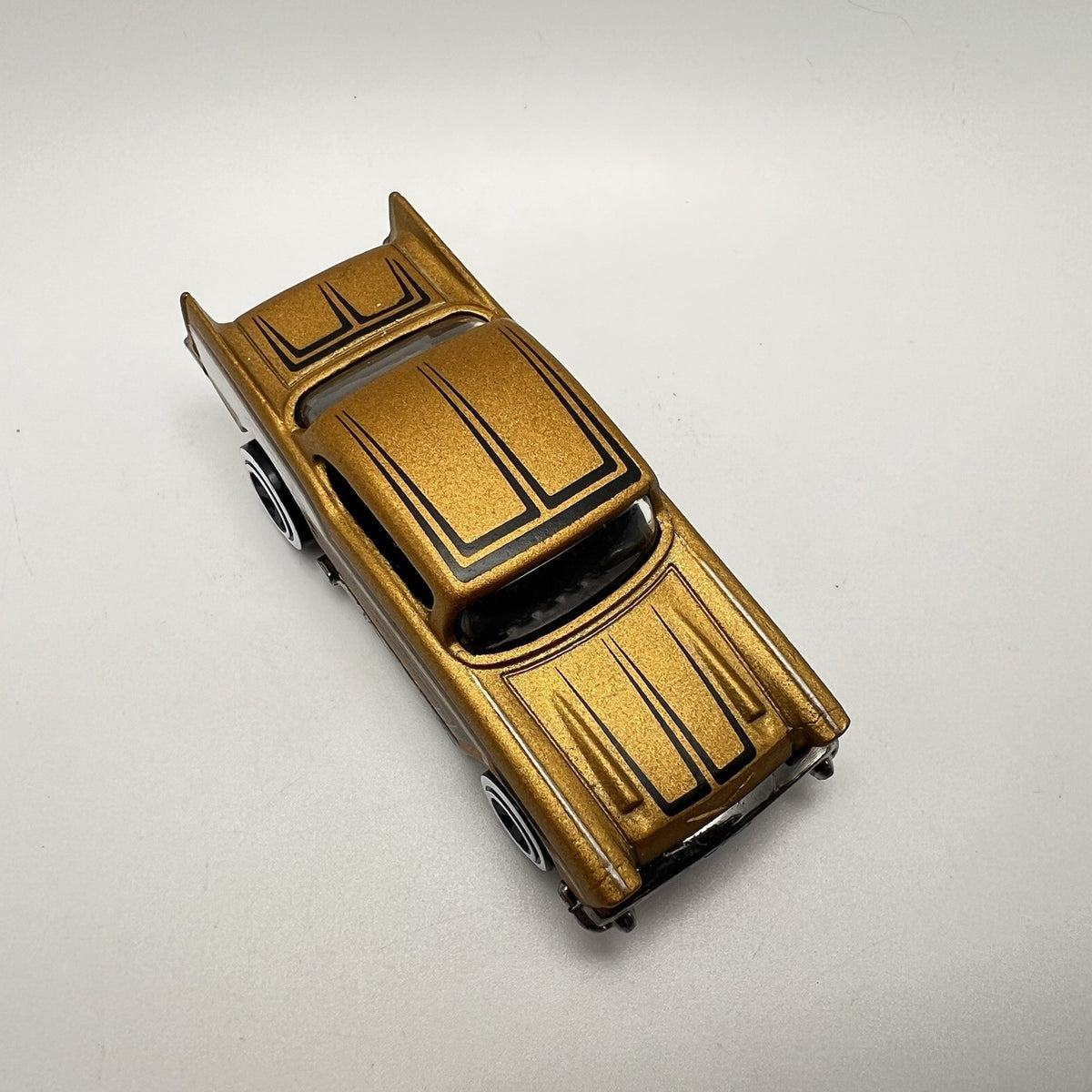 Hot Wheels Diecast '57 Chevy Chevrolet Bel Air 3/5 Gold w/ Black & White Loose