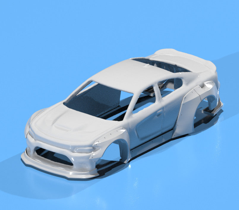 Pandem Style Wide Body Kit For Hot Wheels '15 Dodge Charger SRT - Resin