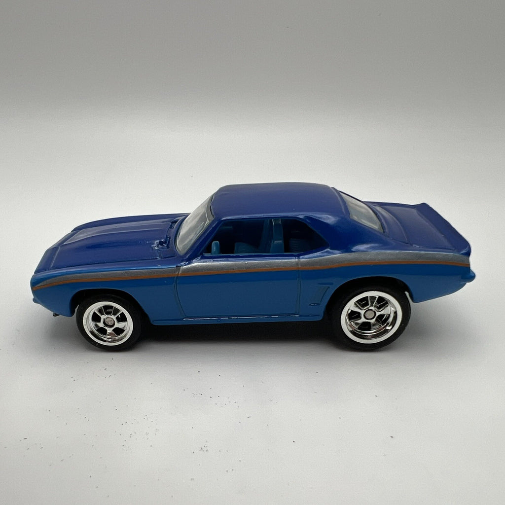 Hot Wheels Loose Larry's Garage Blue With Blue Interior '69 Chevy Camaro