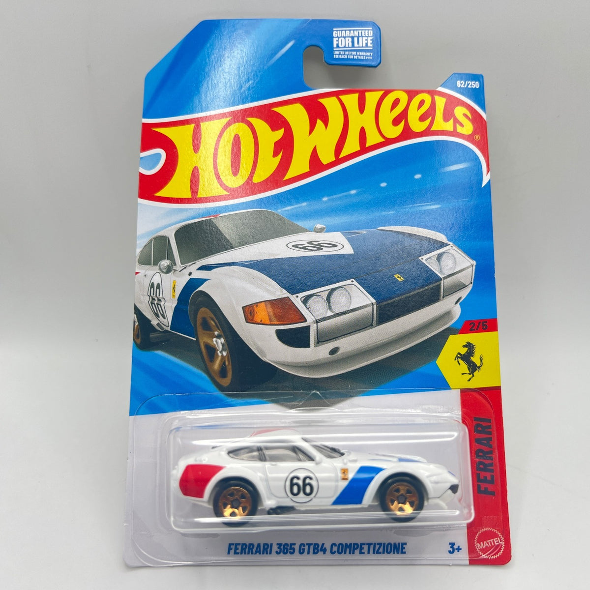 NEW 2026 Hot Wheels Ferrari 365 GTB4 Competizione White 62/250 Ferrari Series
