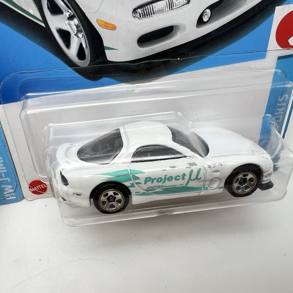 Hot Wheels '95 Mazda RX-7 White Project MU Blue White Color VARIATION set