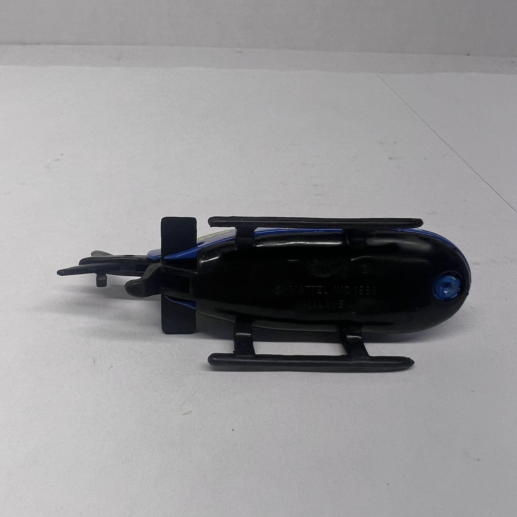 Vintage 1989 Hot Wheels - #1 Action News Heli-Cam Helicopter