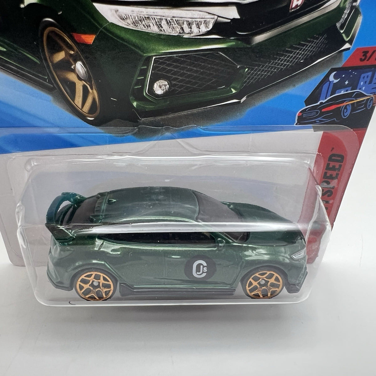 New Hot Wheels Case F 2026 Nightspeed 3/10 2018 Honda Civic Type R Green