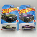 Lot of 2 - purple & green 2024 Hot Wheels Nissan Skyline RS KDR30 J-Imports jdm