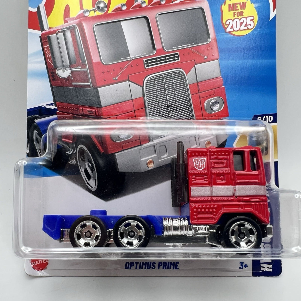 2025 HOT WHEELS F CASE TRANSFORMERS OPTIMUS PRIME RED HW SCREEN TIME 6/10