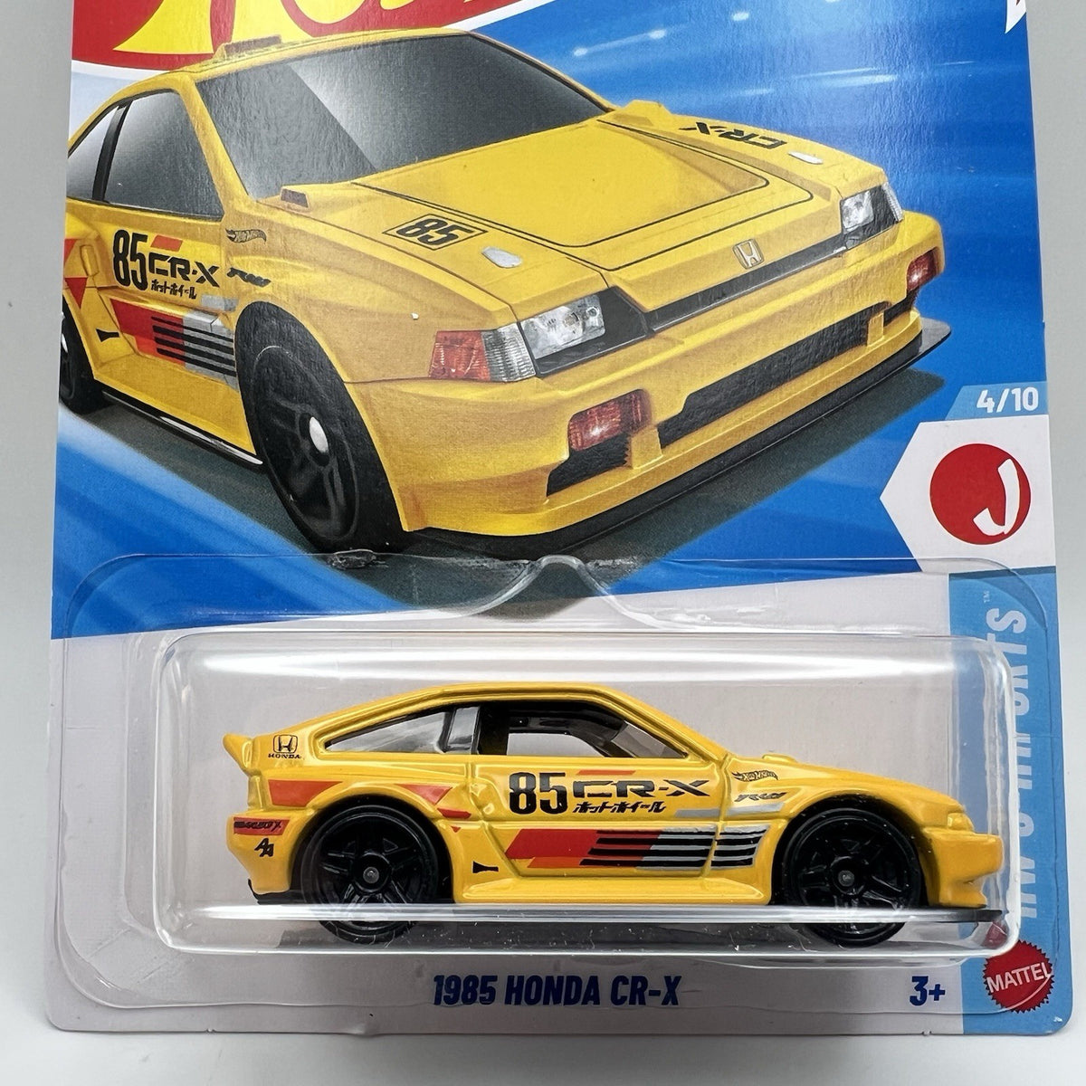 2026 Hot Wheels 1985 Honda CR-X Yellow JDM, J-IMPORTS #89