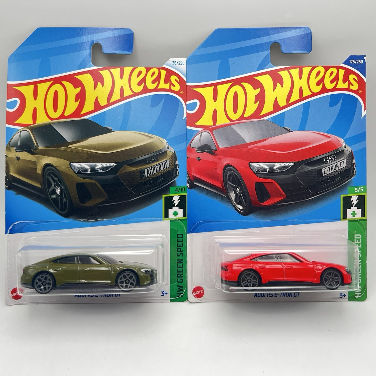 Hot Wheels Audi RS E-Tron GT - 1/64 (Lot Of 2) 2 Variations