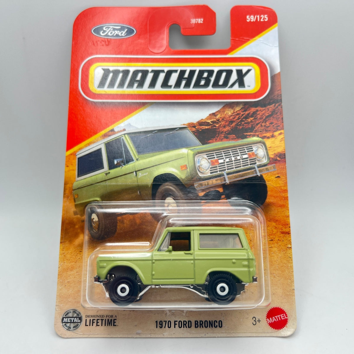 Matchbox 1970 Ford Bronco 59/125 Green 1:64 Diecast