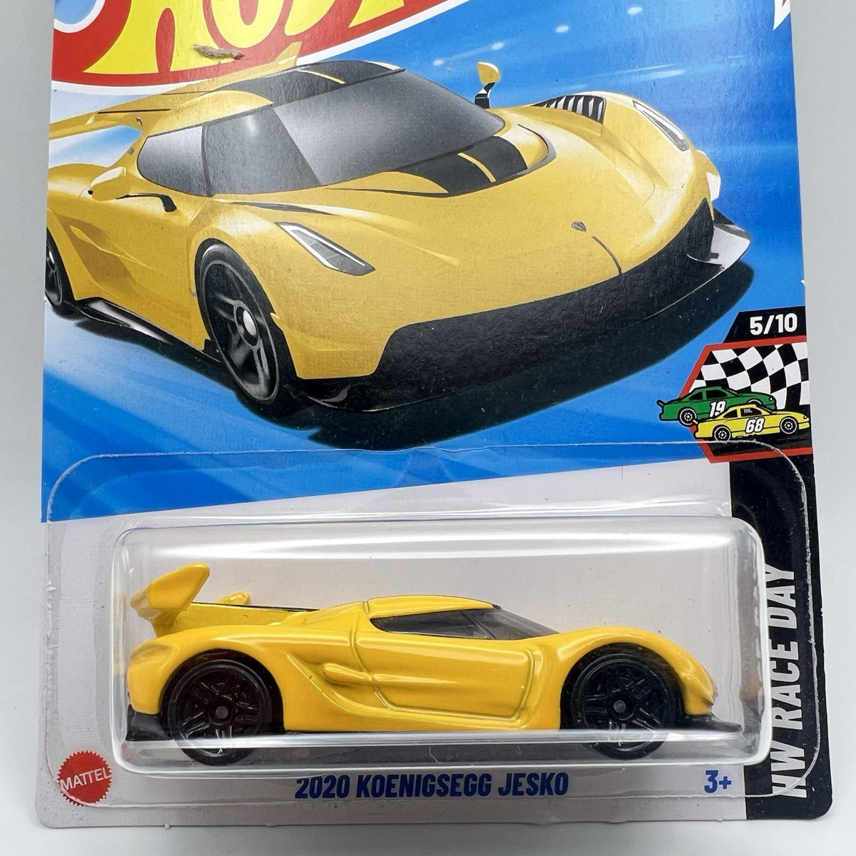 Hot Wheels Koenigsegg Jesko Yellow HW Race Day #125 NEW 2025