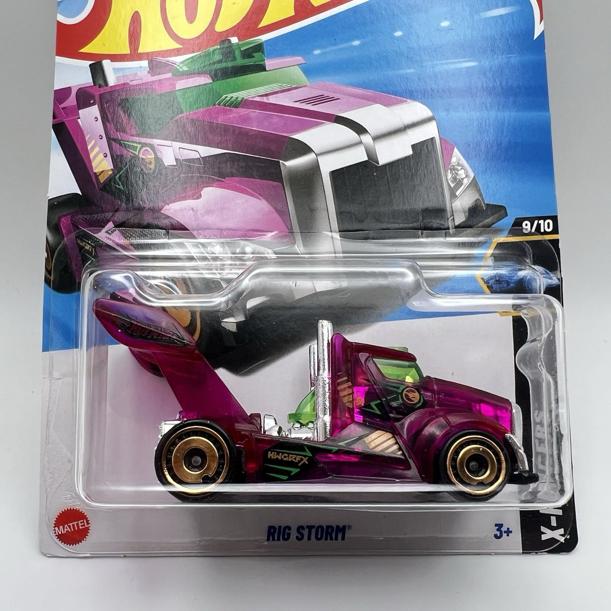 Hot Wheels Rig Storm Purple, #110/250, 2025 X-Raycers Treasure Hunt