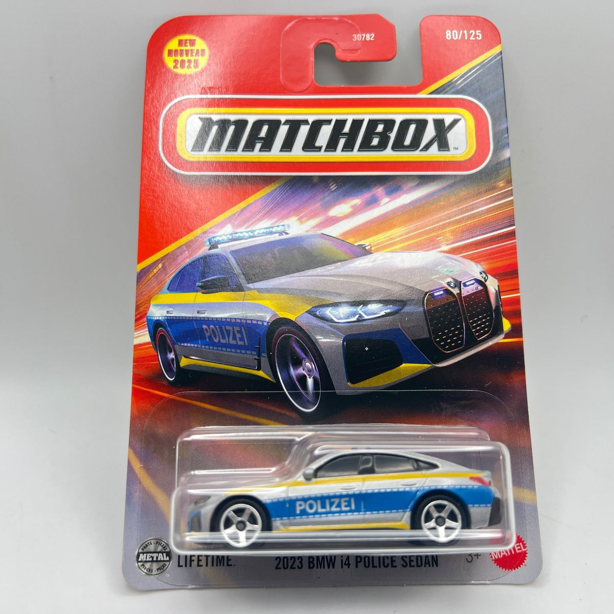 Matchbox 2023 BMW i4 Police Sedan 80/125 Polizei New 2025