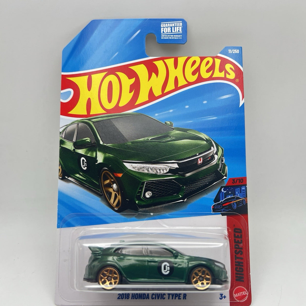 New Hot Wheels Case F 2026 Nightspeed 3/10 2018 Honda Civic Type R Green