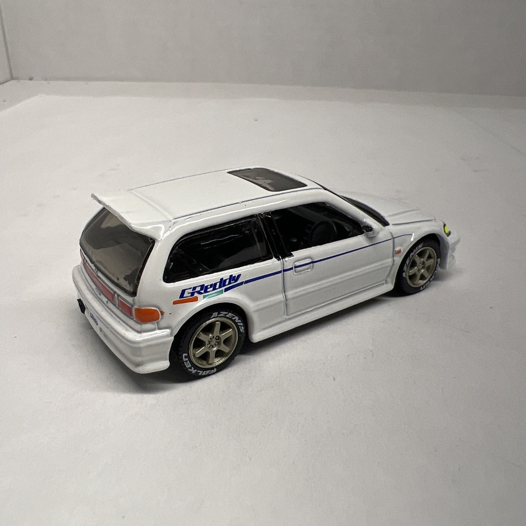 2018 Hot Wheels #4 '90 Honda Civic EF in White HW  Greddy With Real Riders