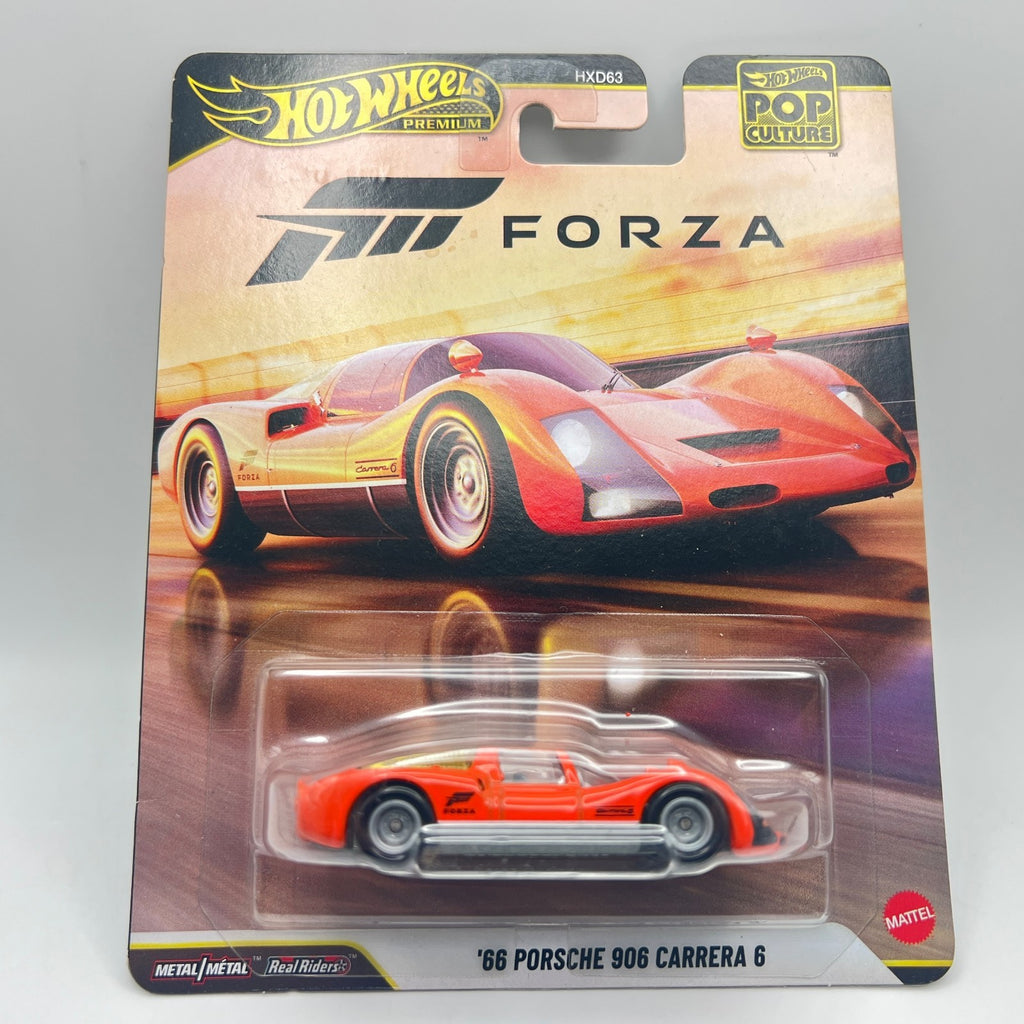Hot Wheels Premium 66 Porsche 906 Carrera 6 Pop Culture Forza Orange