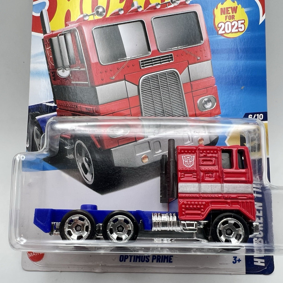2025 HOT WHEELS F CASE TRANSFORMERS OPTIMUS PRIME RED HW SCREEN TIME 6/10