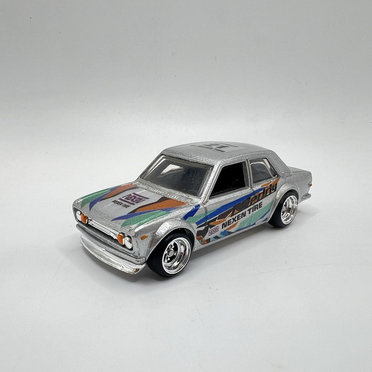 Hot Wheels '71 DATSUN 510 ALL CUSTOM! Full Paint And Real Riders