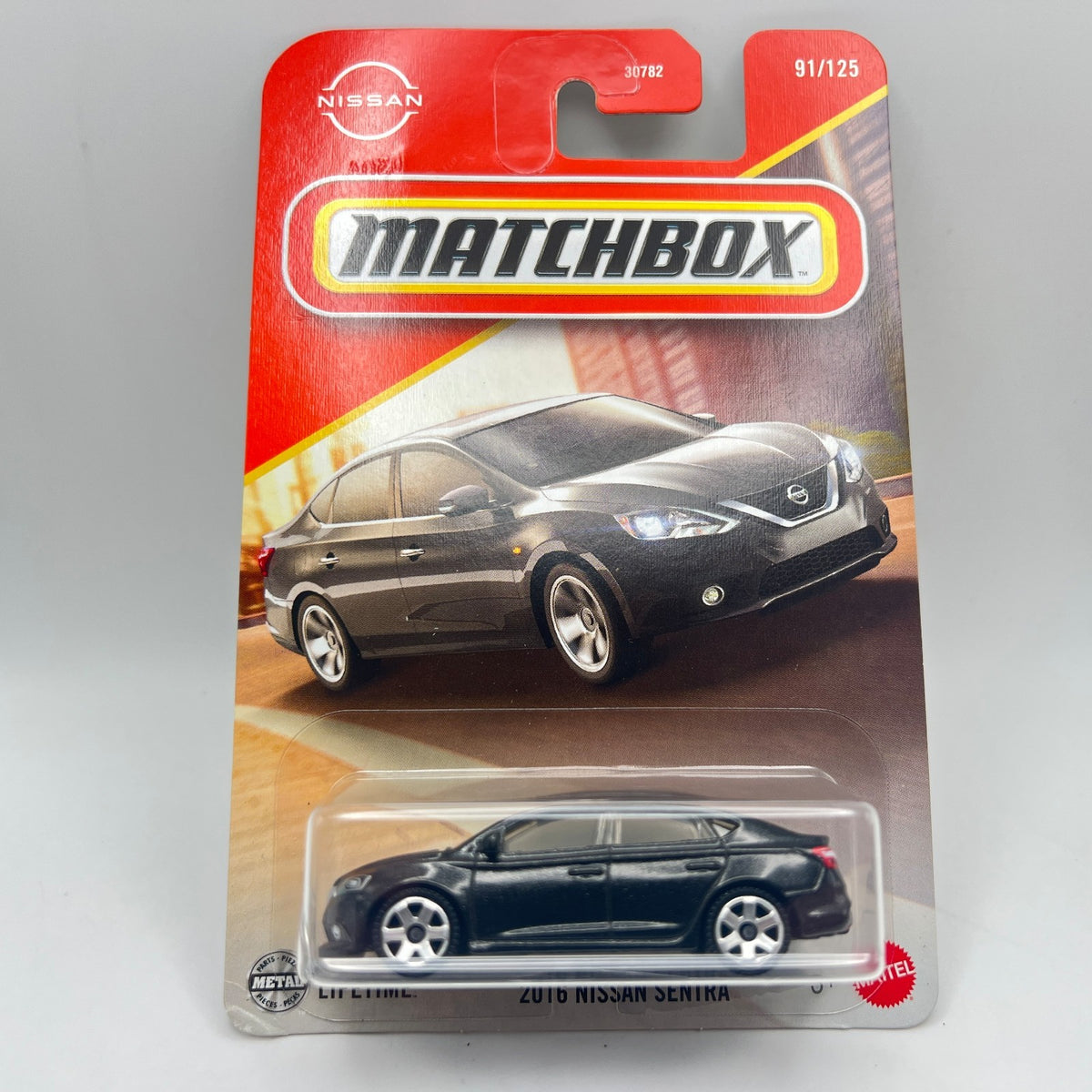 Matchbox 2016 Nissan Sentra 91/125 Black 1:64 Scale Diecast Car