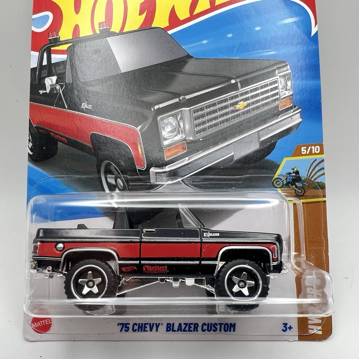 2025 HOT WHEELS 75 CHEVY BLAZER CUSTOM #115/250  HW DIRT 5/10 Black
