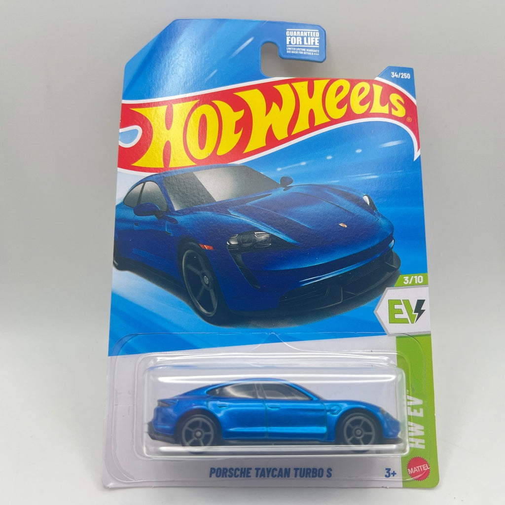 Hot Wheels Porsche Taycan Turbo S Blue HW EV 3/10 34/250 2026
