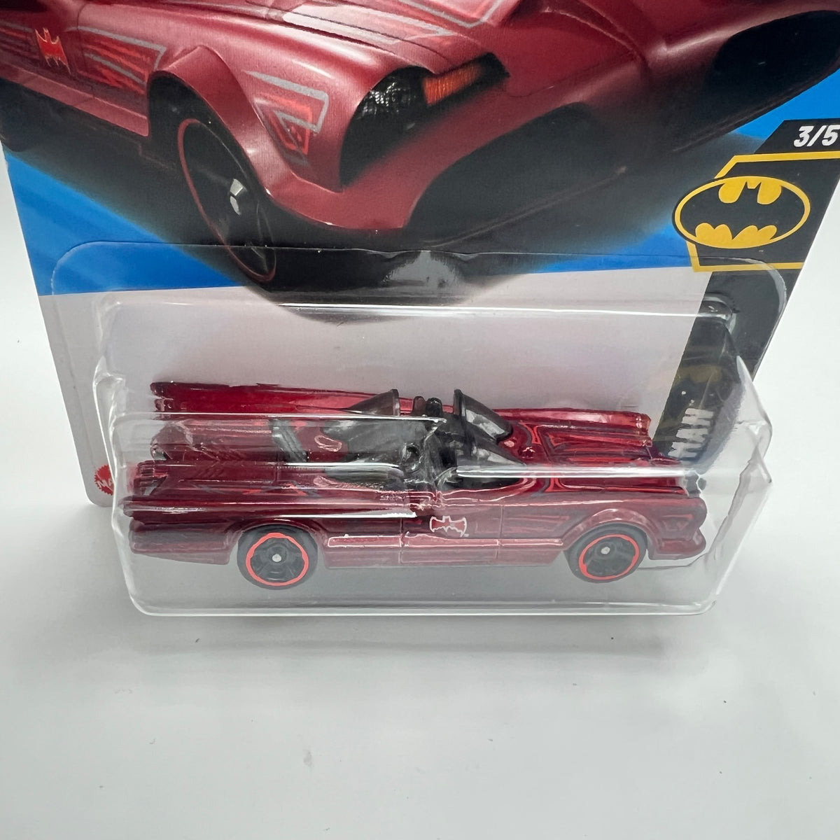 Hot Wheels TV Series Batmobile Red Batman 3/5 103/250 2025 Intl Card