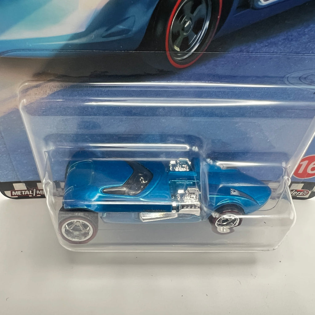 Hot Wheels Premium Twin Mill Boulevard 16 Spectraflame Blue Redlines