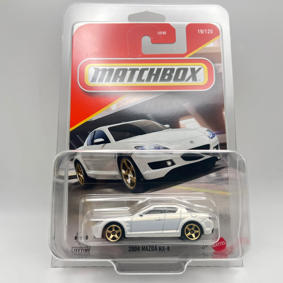 Matchbox 2004 Mazda RX-8 White 19/125 The Vault