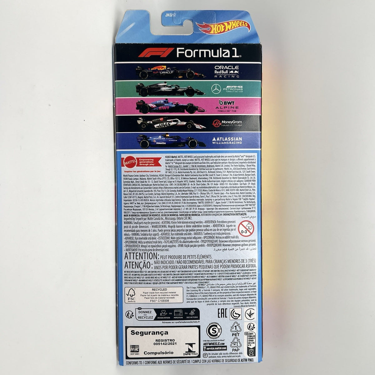 New 🔥2025 Formula 1 5 Pack  F1 Hot Wheels 2026 RedBull, AMG Williams, BWT, Hass