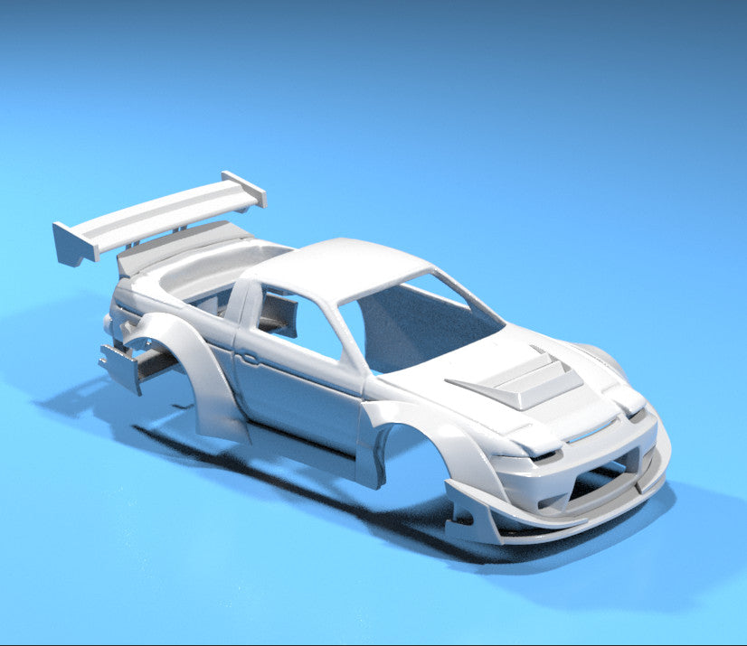 Rocket Bunny Style Wide Body Kit for Hot Wheels Nissan 180SX - Resin