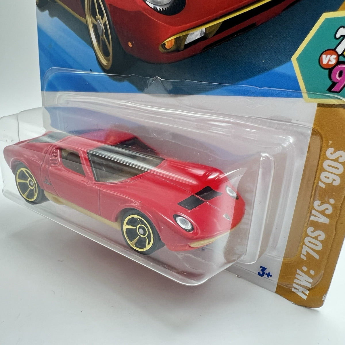 HOT WHEELS '71 LAMBORGHINI MIURA SV HW: '70s VS. 90s RED DIECAST 1:64 SCALE NEW