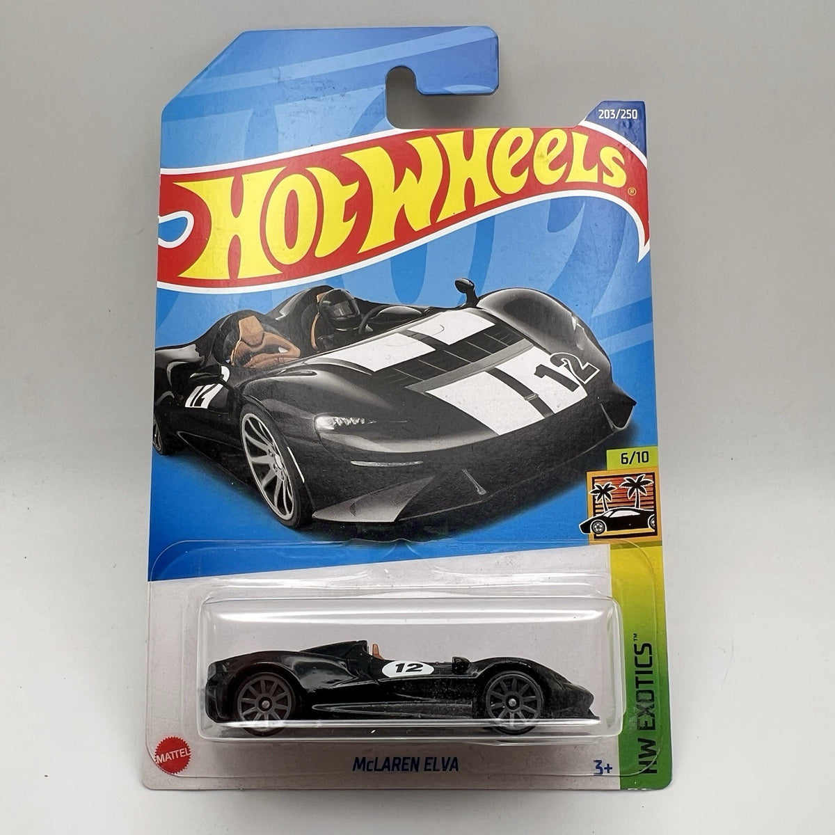 2022 Hot Wheels McLaren Elva - 1:64 1/64 HW Exotics 5/10 Black - HTF 🔥🔥🔥