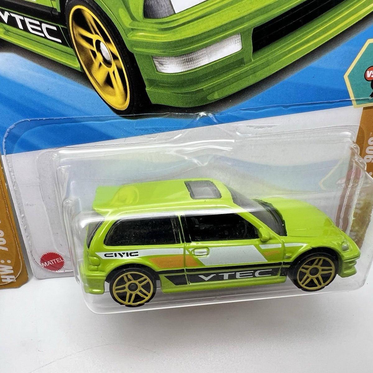 2025 Hot Wheels Honda Civic EF Lot of 2 Blue + Green