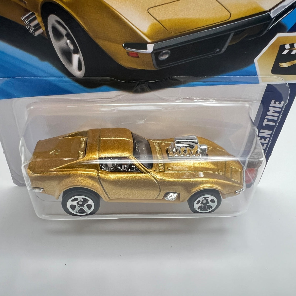 Hot Wheels '68 Corvette Gas Monkey Garage Gold 214/250 Screen Time 6/10