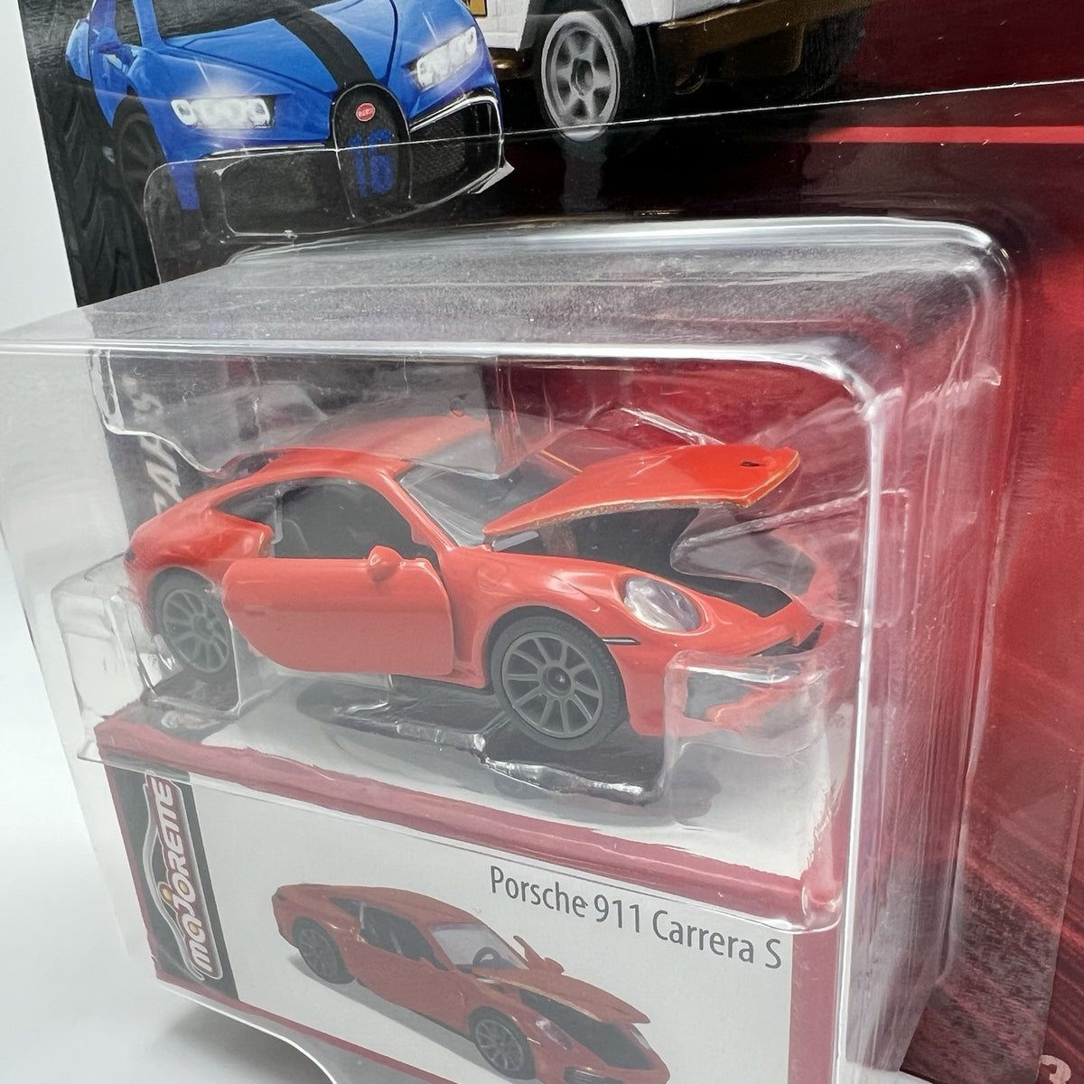 Majorette Deluxe Series - Porsche 911 Carrera S In Red 1:64 + Storage Box A12