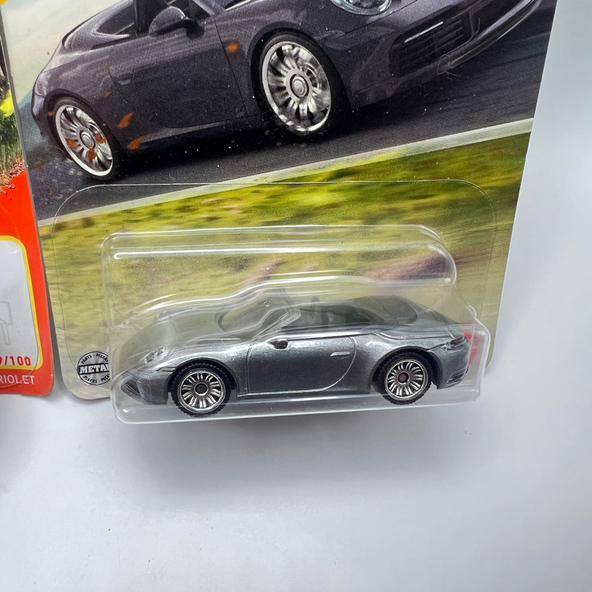 Matchbox Porsche 911 Carrera Cabriolet Lot of 2 Blue Silver 1:64