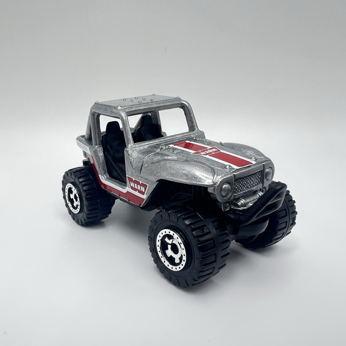 WARN INDUSTRIES 75th Anniversary 2007 MBX 4X4 💥 SILVER METALLIC  Matchbox Loose