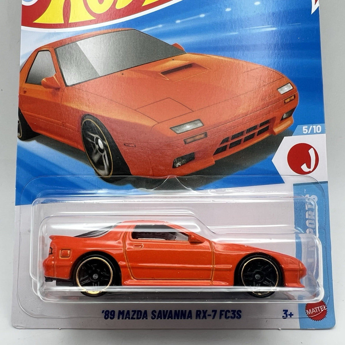 New Hot Wheels Case F 2026 HW J-Imports 5/10 89 Mazda Savanna RX-7 FC3S Orange