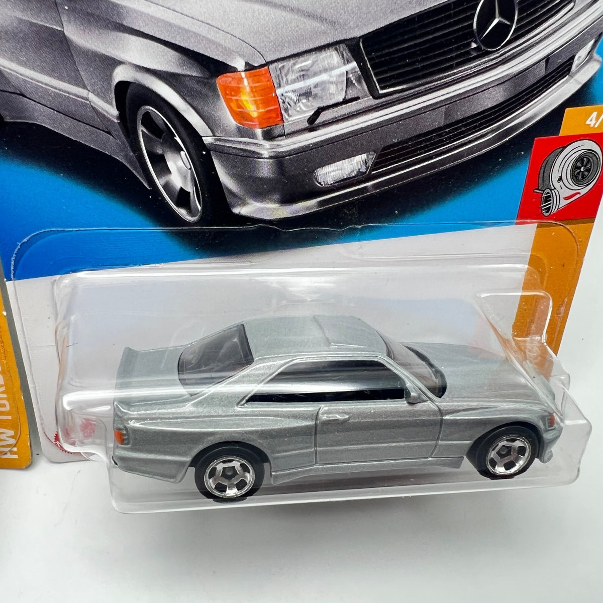 Hot Wheels 89 Mercedes-Benz 560 SEC AMG Lot of 2 Black & Silver HW Turbo 150/250